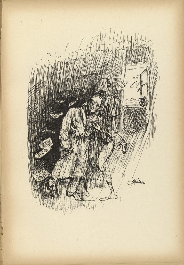 Death Coming for the Draftsman (Der Tod holt den Zeichner) from Ein neuer Totentanz (A New Dance of Death)