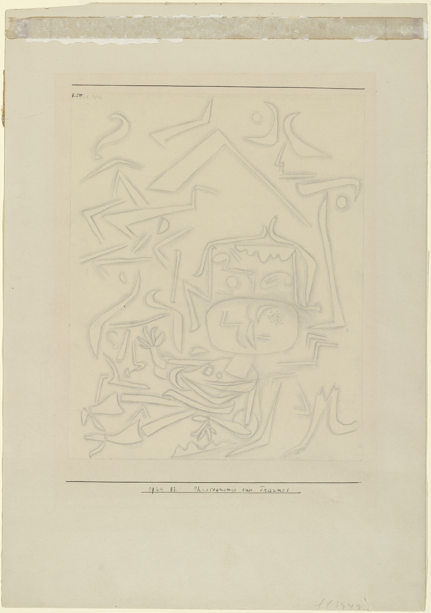Paul Klee. Physiognomy of a Dream (Physiognomie eines Traumes)
