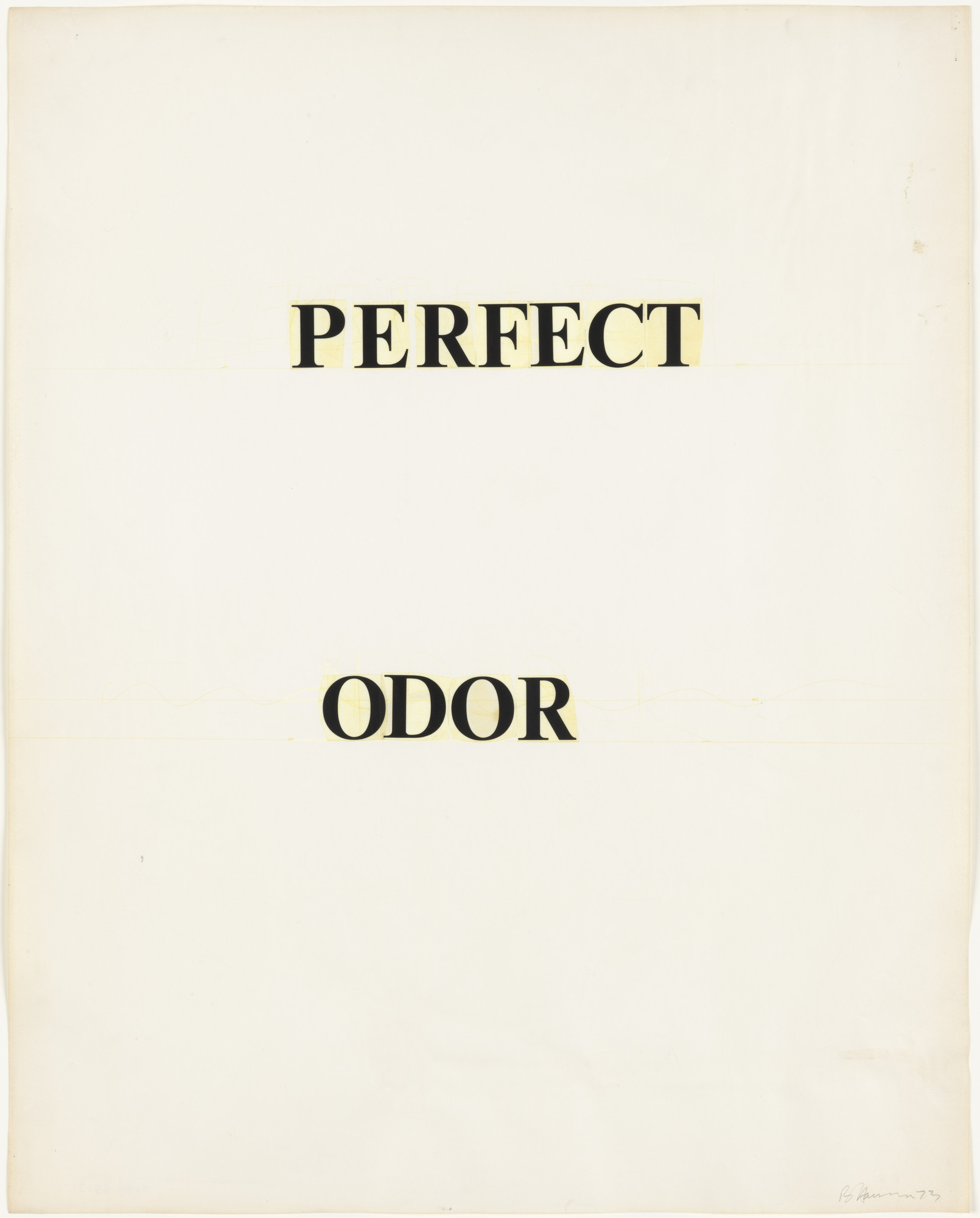 Bruce Nauman. Perfect Odor