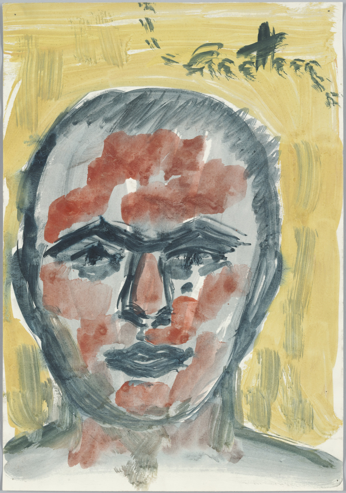 A.R. Penck (Ralf Winkler). Untitled (Selbstportrait)