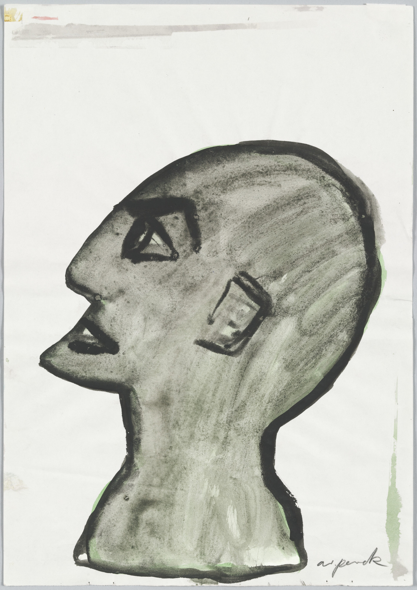 A.R. Penck (Ralf Winkler). Untitled (Selbstportrait)