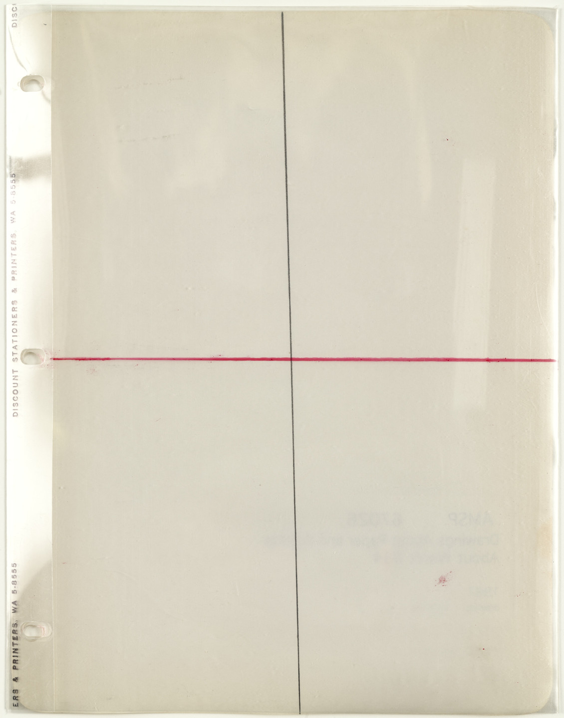 Adrian Piper. Drawings about Paper and Writings about Words #48. 1967