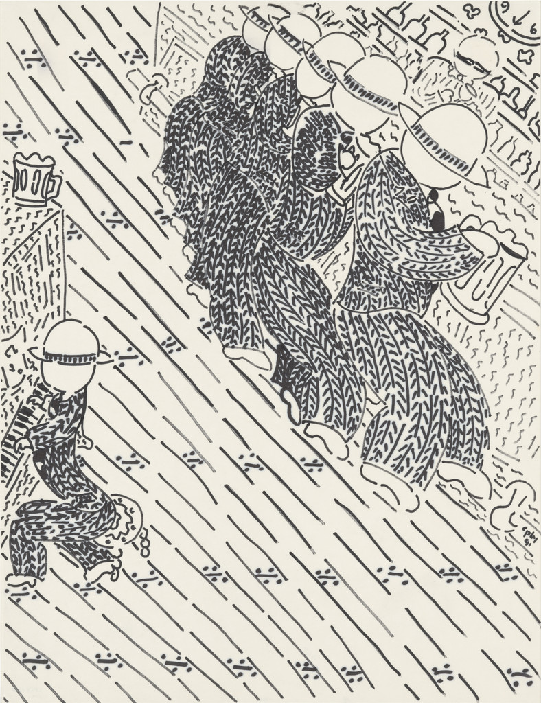 Untitled (Men at Bar), William Copley, 1991