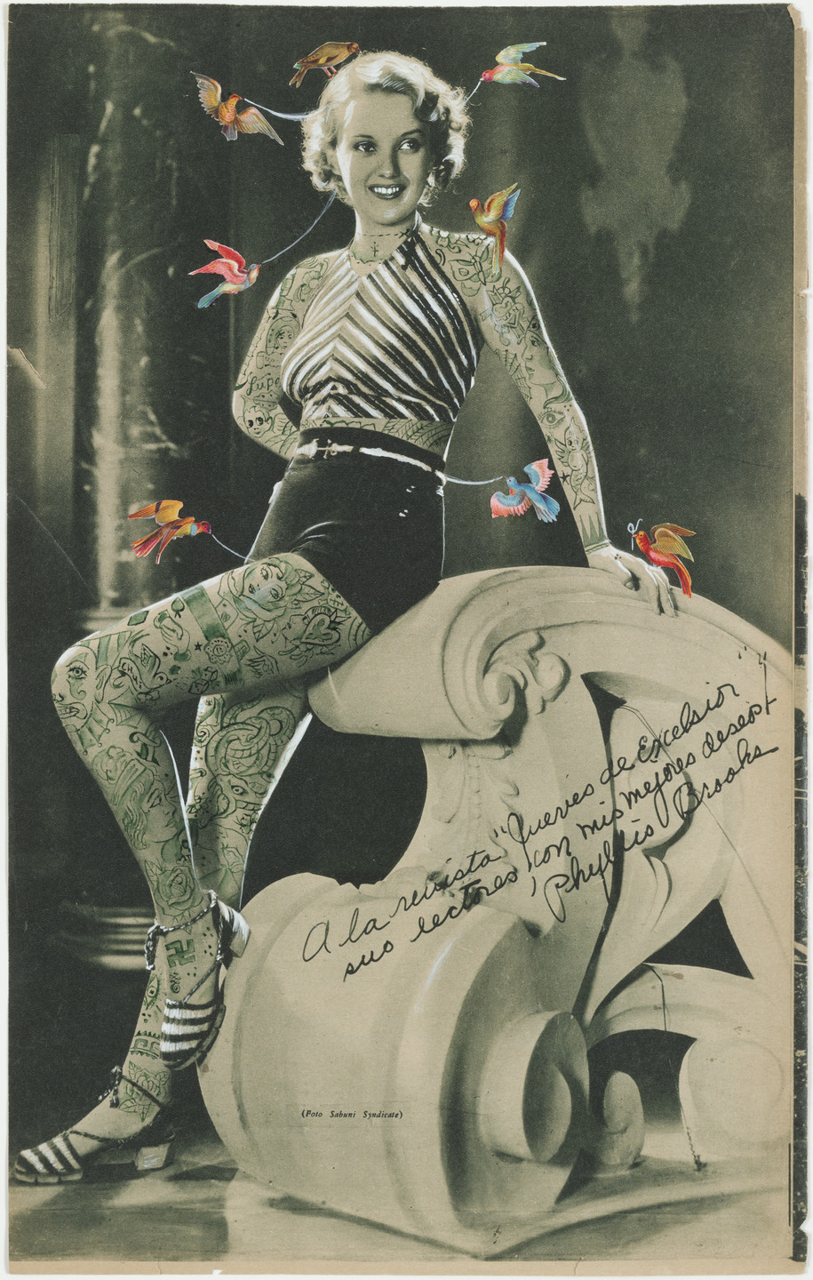 Dr. Lakra (Jerónimo López Ramírez). Untitled (Mujer con pájaros). 2003