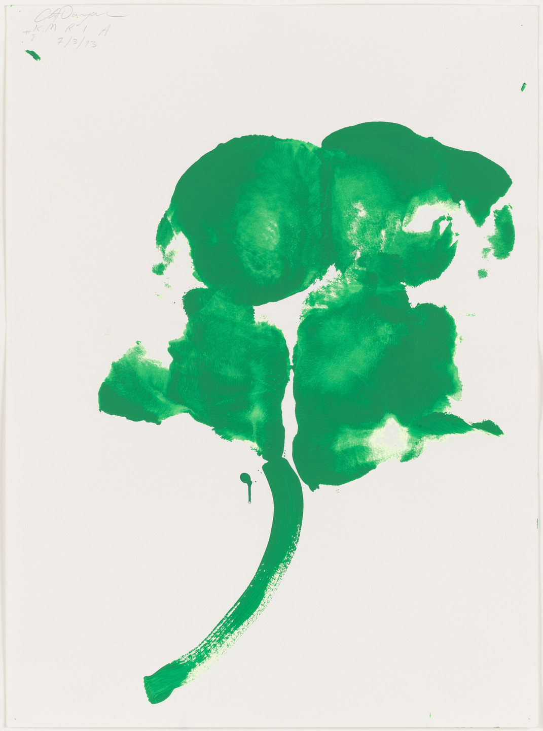 Cheryl Donegan. Butt Print, Kiss My Royal Irish Ass, First Performance July 3, 1993. 1993