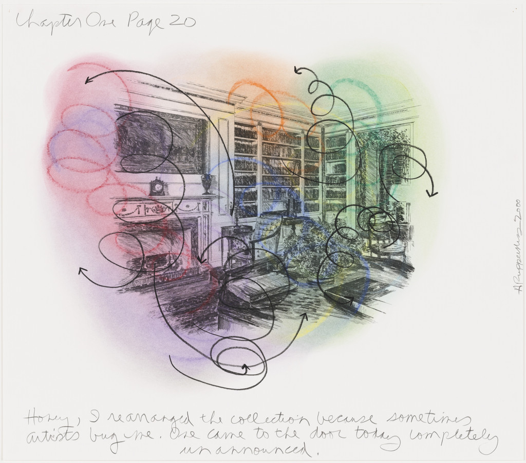 Honey, I rearranged the collection because sometimes artists bug me. One came to the door today completely unannounced.