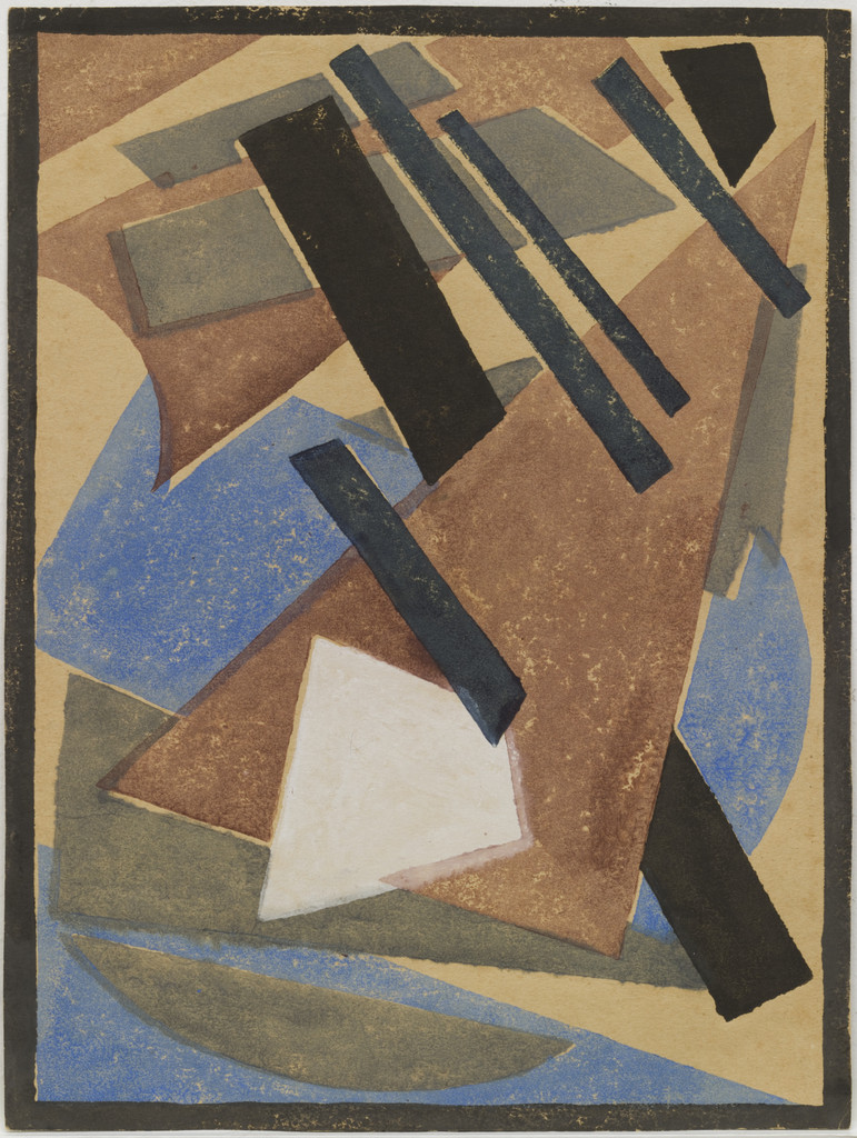 Untitled from Six Prints, Liubov Popova, c. 1917–19
