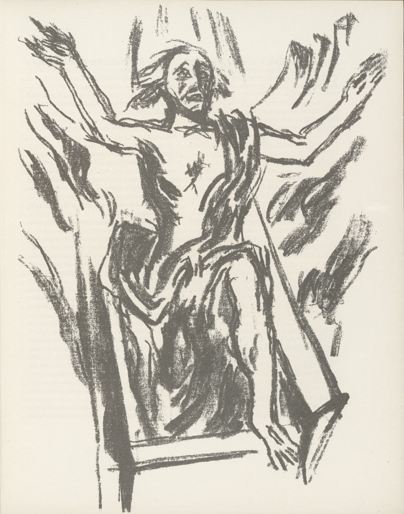 Untitled (plate, page 7) from the periodical Münchner Blätter für Dichtung und Graphik, vol. 1, no. 1 (January 1919)
