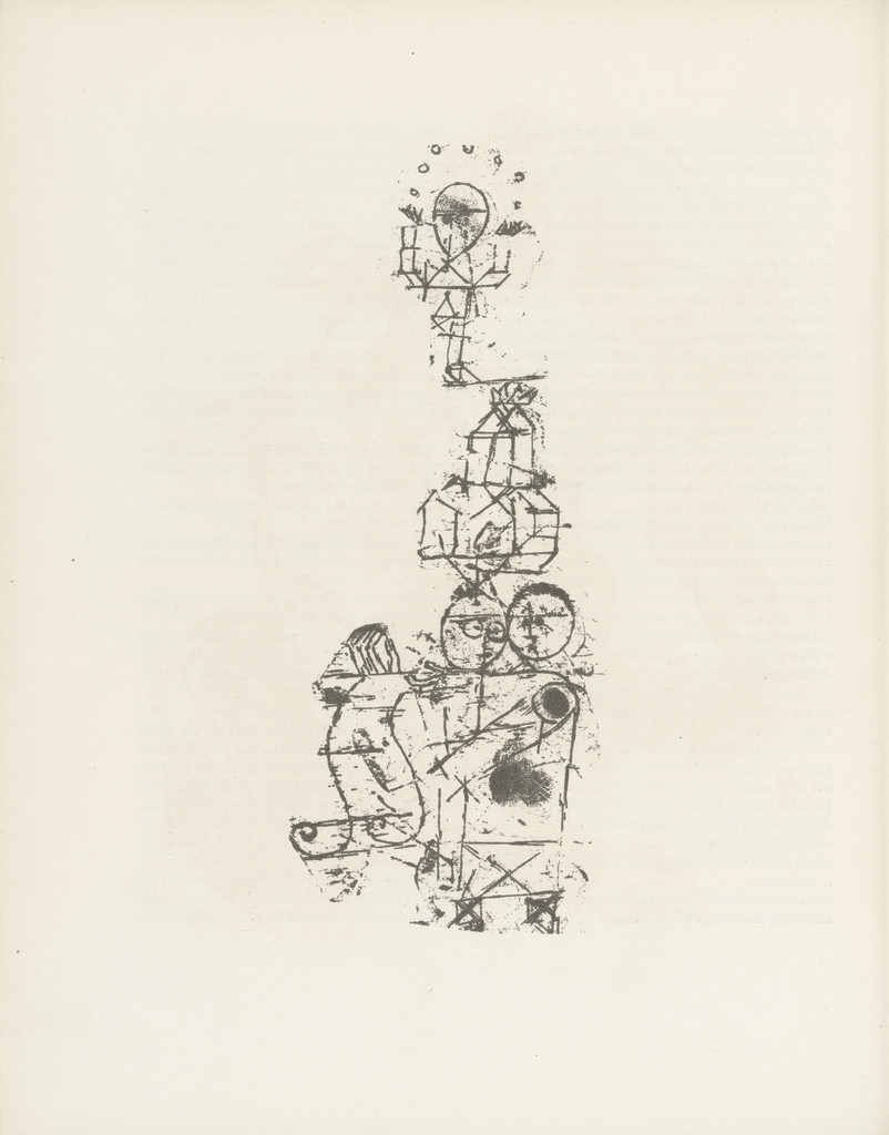 Acrobats (Akrobaten) (plate, page 10) from the periodical Münchner Blätter für Dichtung und Graphik, vol. 1, no. 1 (January 1919)