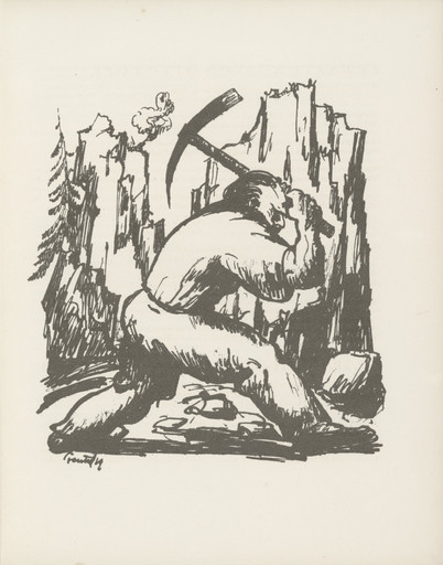 Untitled (plate, page 15) from the periodical Münchner Blätter für Dichtung und Graphik, vol. 1, no. 1 (January 1919)