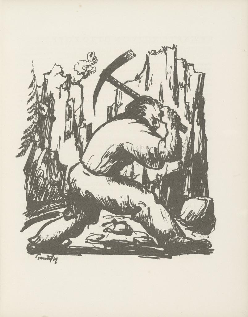 Untitled (plate, page 15) from the periodical Münchner Blätter für Dichtung und Graphik, vol. 1, no. 1 (January 1919)