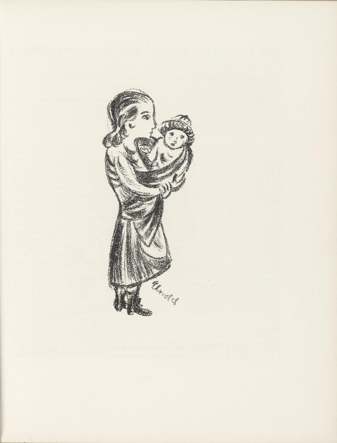 Max Unold. Untitled (plate, page 39) from the periodical Münchner Blätter für Dichtung und Graphik, vol. 1, no. 3 (March 1919). 1919