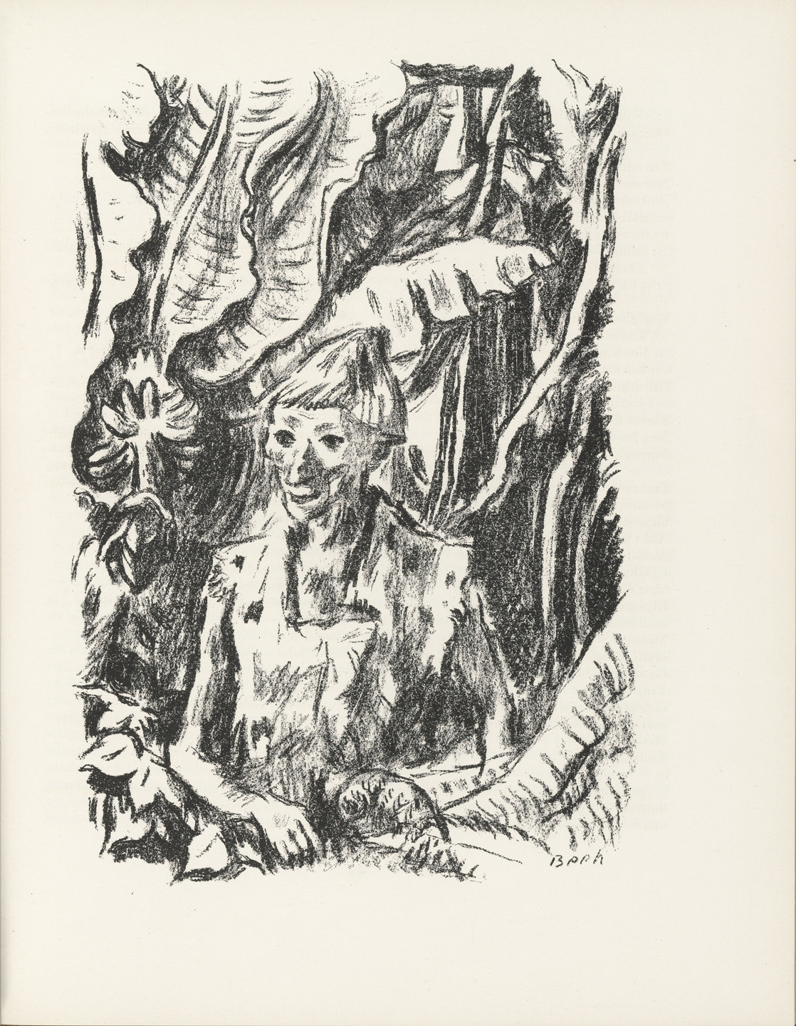 René Beeh. Robinson (Robinson) (plate, page 59) from the periodical Münchner Blätter für Dichtung und Graphik, vol. 1, no. 4 (April 1919). 1919