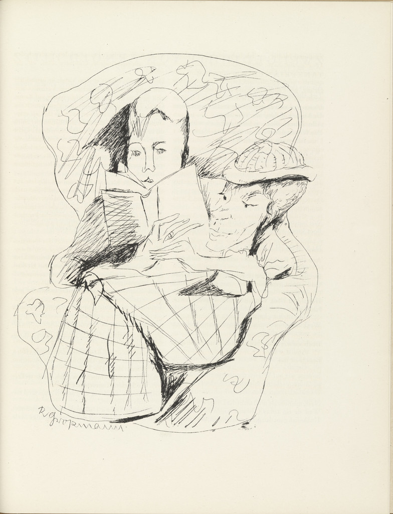 Untitled (plate, page 107) from the periodical Münchner Blätter für Dichtung und Graphik, vol. 1, no. 7 (July 1919)