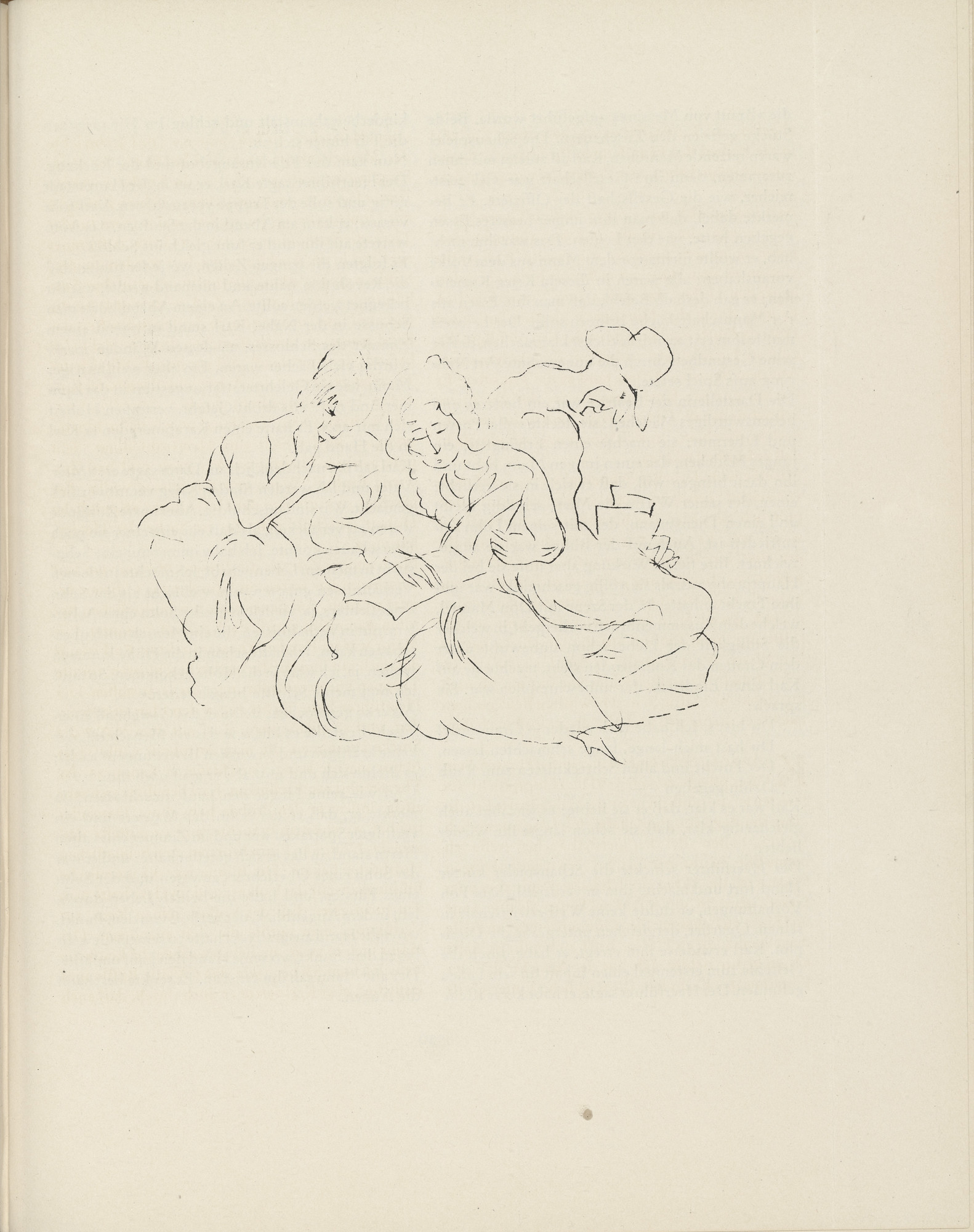 Rudolf Grossmann. Untitled (plate, page 125) from the periodical Münchner Blätter für Dichtung und Graphik, vol. 1, no. 8 (August 1919)