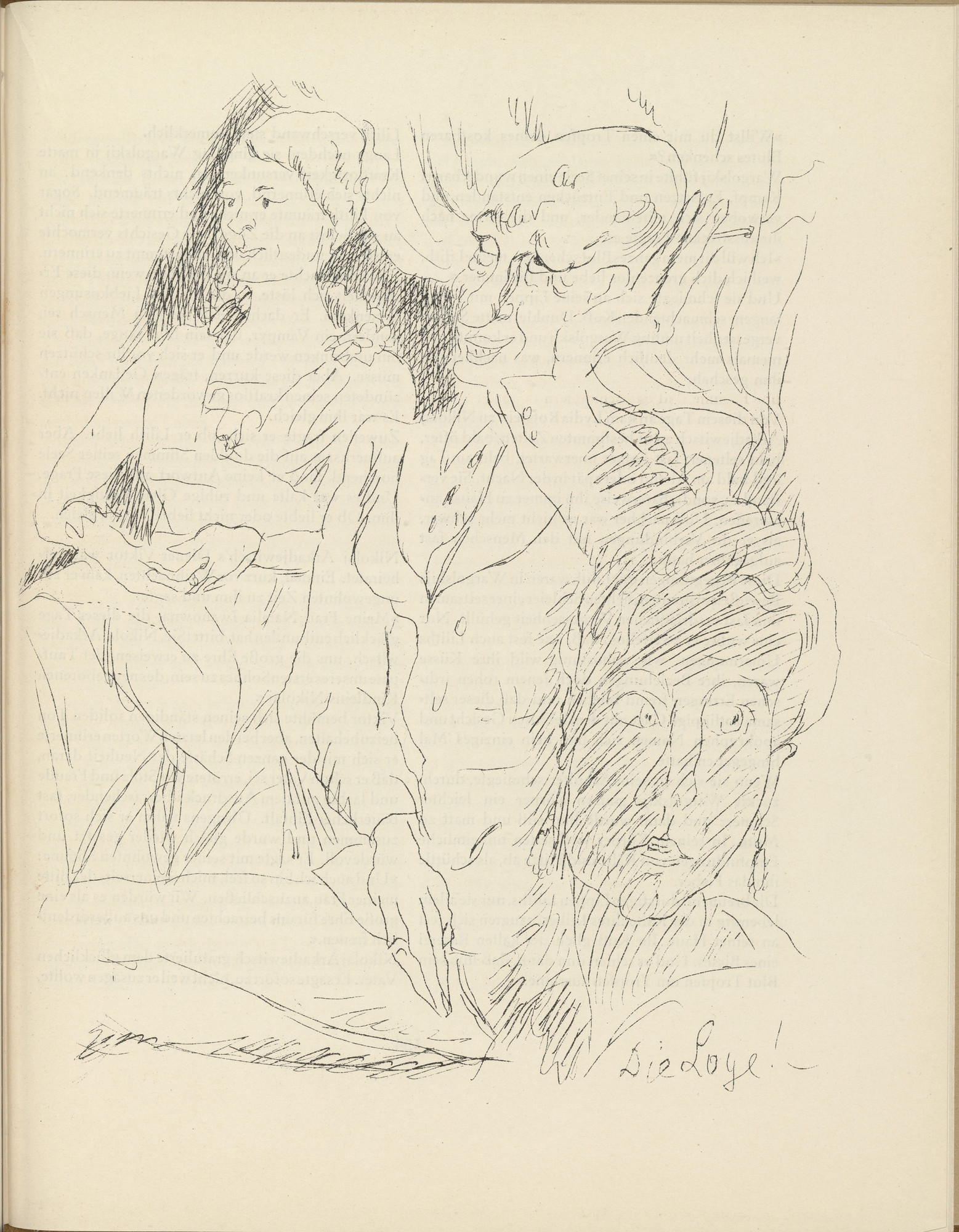 Rudolf Grossmann. The Loge (plate, page 153) from the periodical Münchner Blätter für Dichtung und Graphik, vol. 1, no. 10 (October 1919)