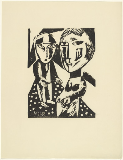 Widow and Child from the periodical Kündung, vol. 1, no. 2 (February 1921)