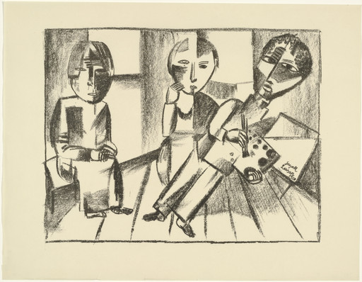 In the Studio from the periodical Kündung, vol. 1, no. 2 (February 1921)