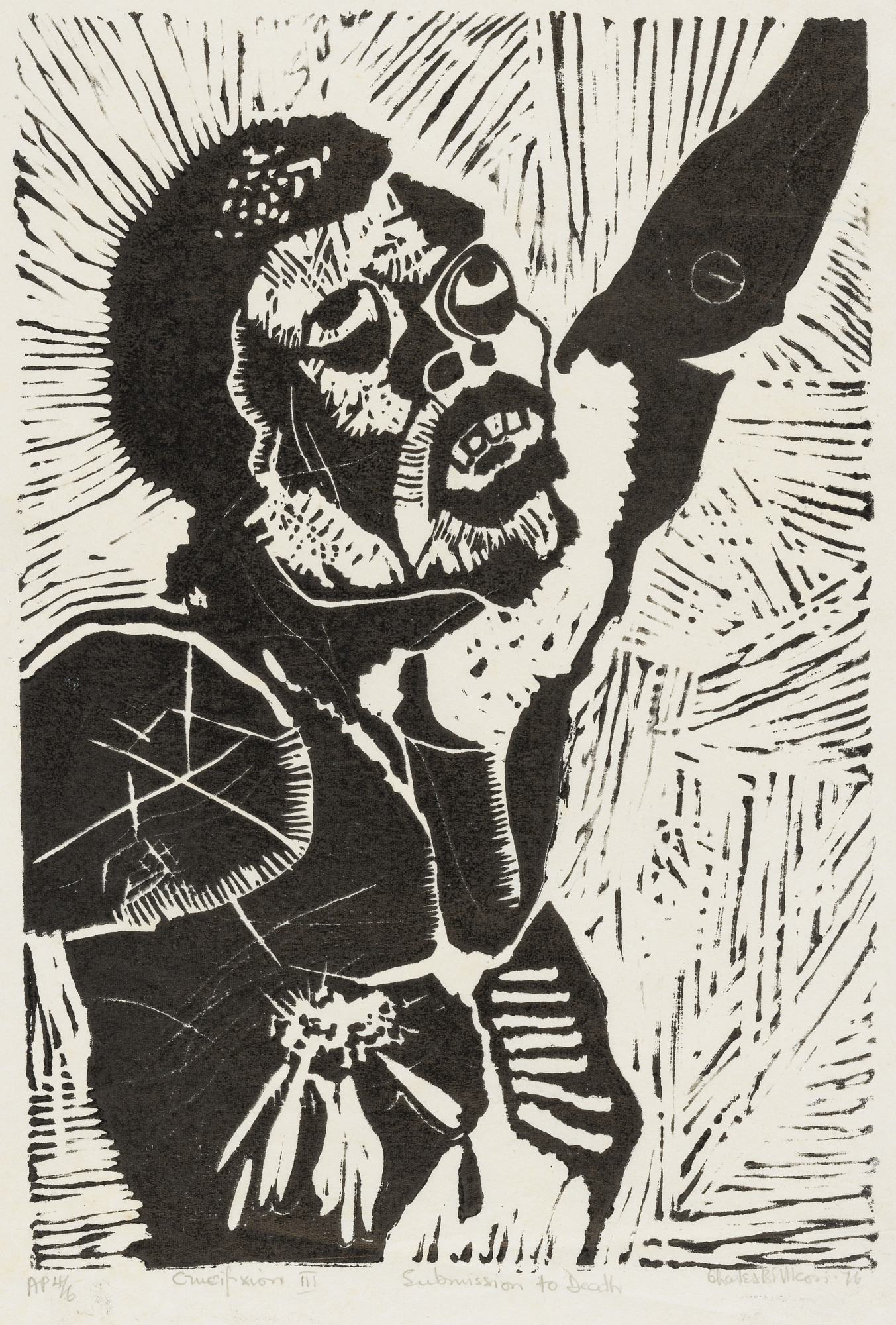 Charles Nkosi. Submission to Death from Black Crucifixion. 1976 | MoMA
