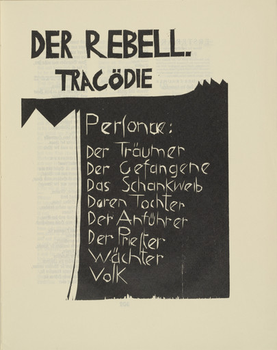 The Rebel from the periodical Kündung, vol. 1, no. 7, 8 (July, August 1921)