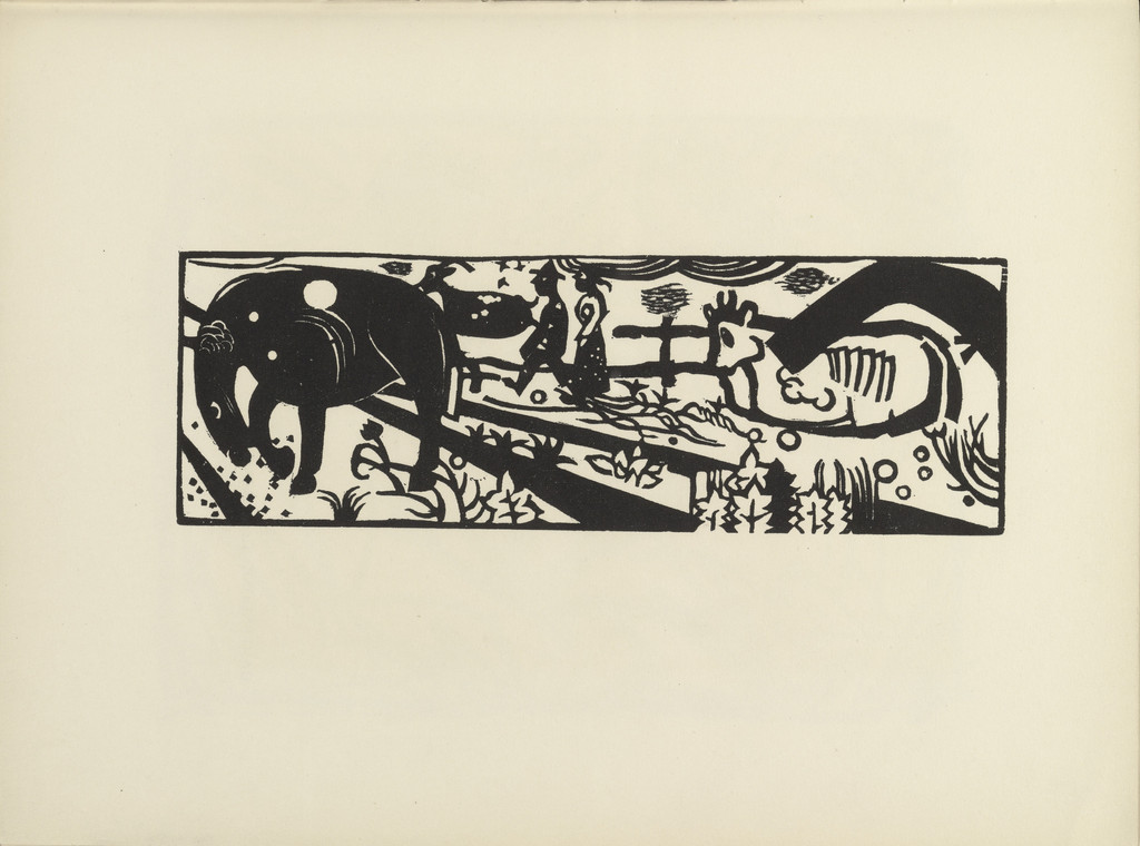 Peasants Strolling (Bauerngang) from the illustrated book Deutsche Graphiker der Gegenwart (German Printmakers of Our Time)