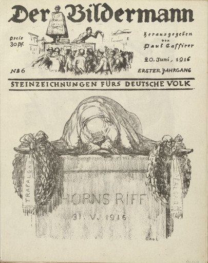 Horn's Ledge (front cover, folio 12) from the periodical Der Bildermann, vol. 1, no. 6 (Jun 1916)