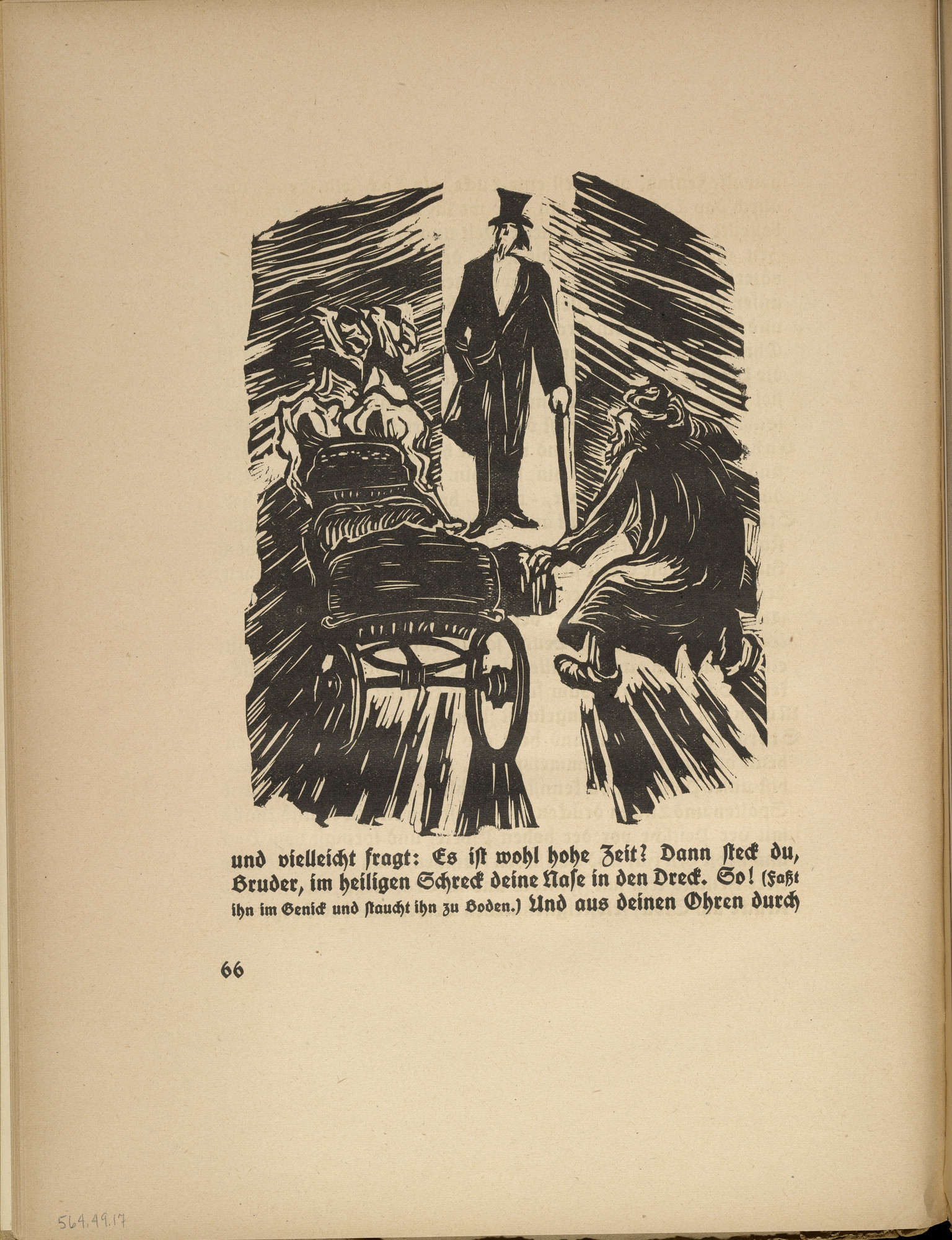 Ernst Barlach. The Esteemed Master (Der hohe Herr) (in-text plate, page 66) from Der Findling (The Foundling)