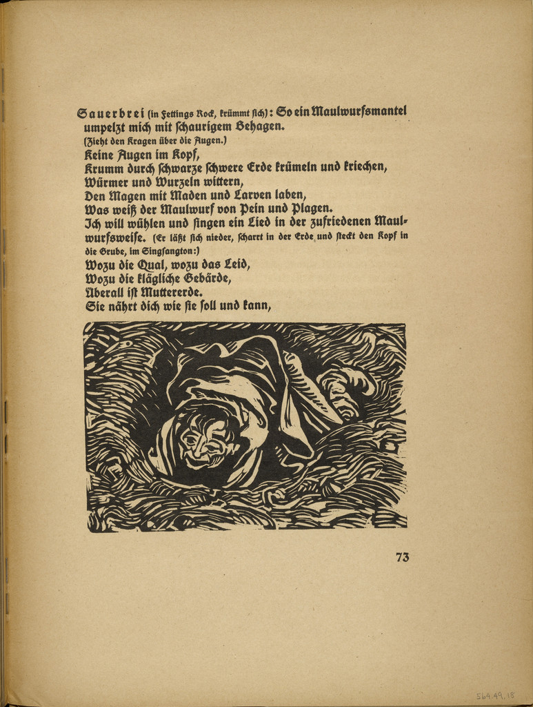 The Mole (Der Maulwurf) (in-text plate, page 73) from Der Findling (The Foundling)