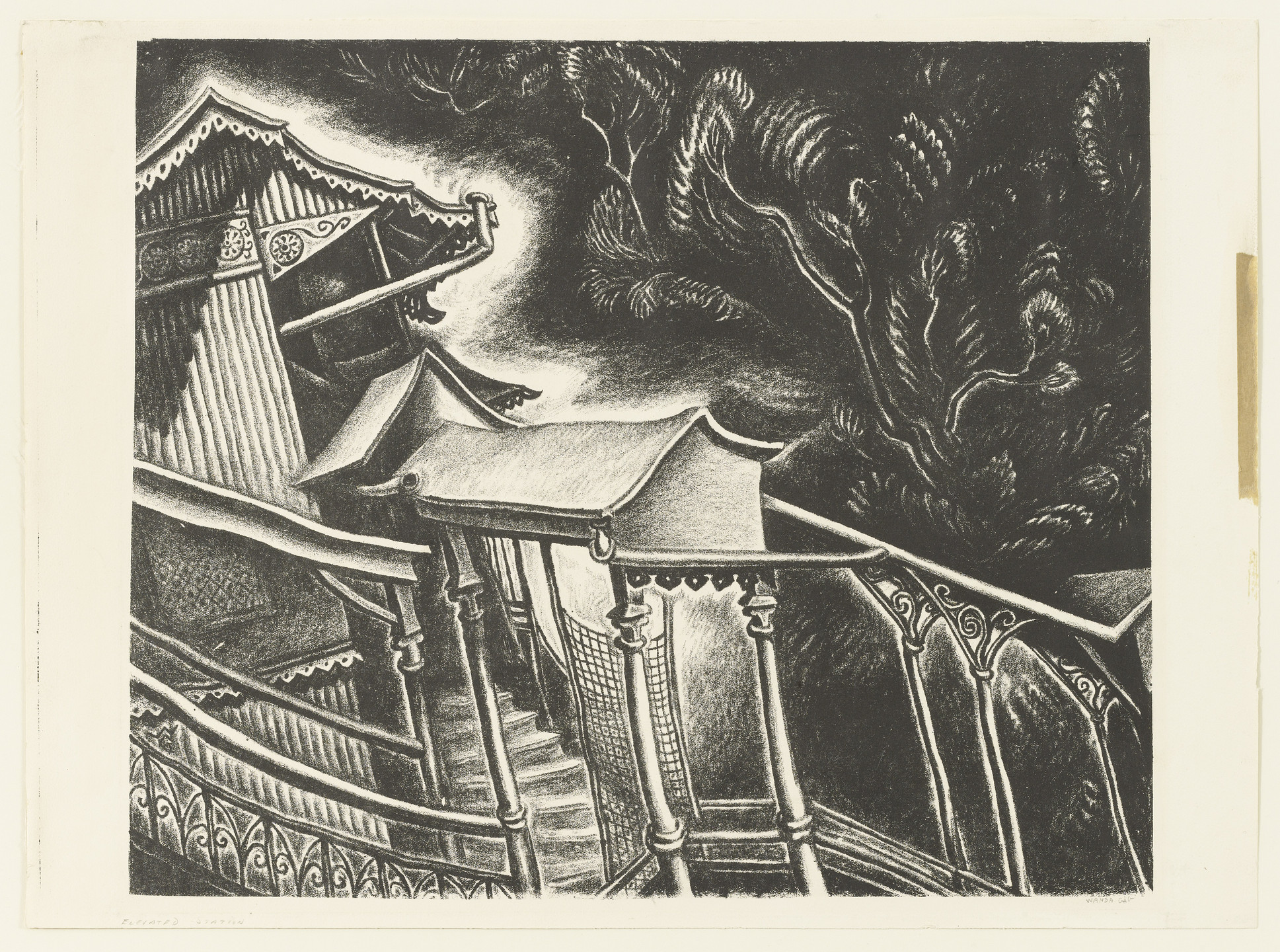 Wanda Gág. Elevated Station. 1926