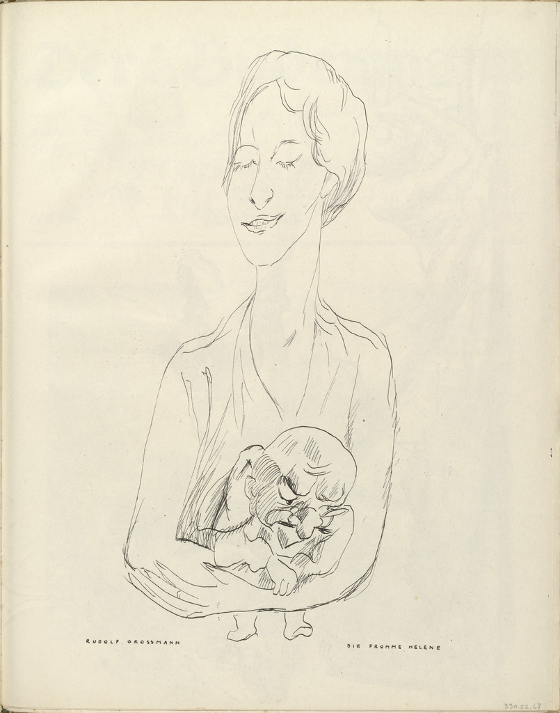 Pious Helene (Die fromme Helene) (plate, folio 35) from the periodical Der Bildermann, vol. 1, no. 17 (Dec 1916)