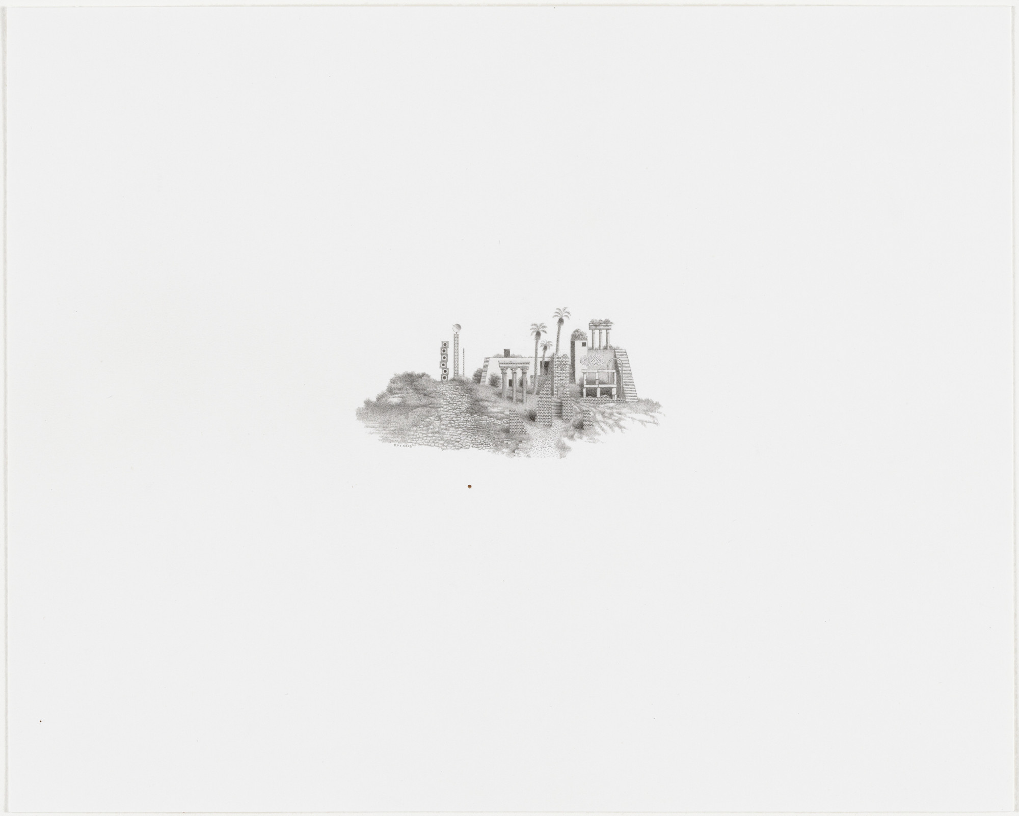 Randall Sellers. Untitled (layered cityscape)