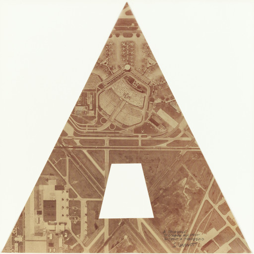 Sol LeWitt. A Triangle of O&#39;Hare Airport without Trapezoid. 1979