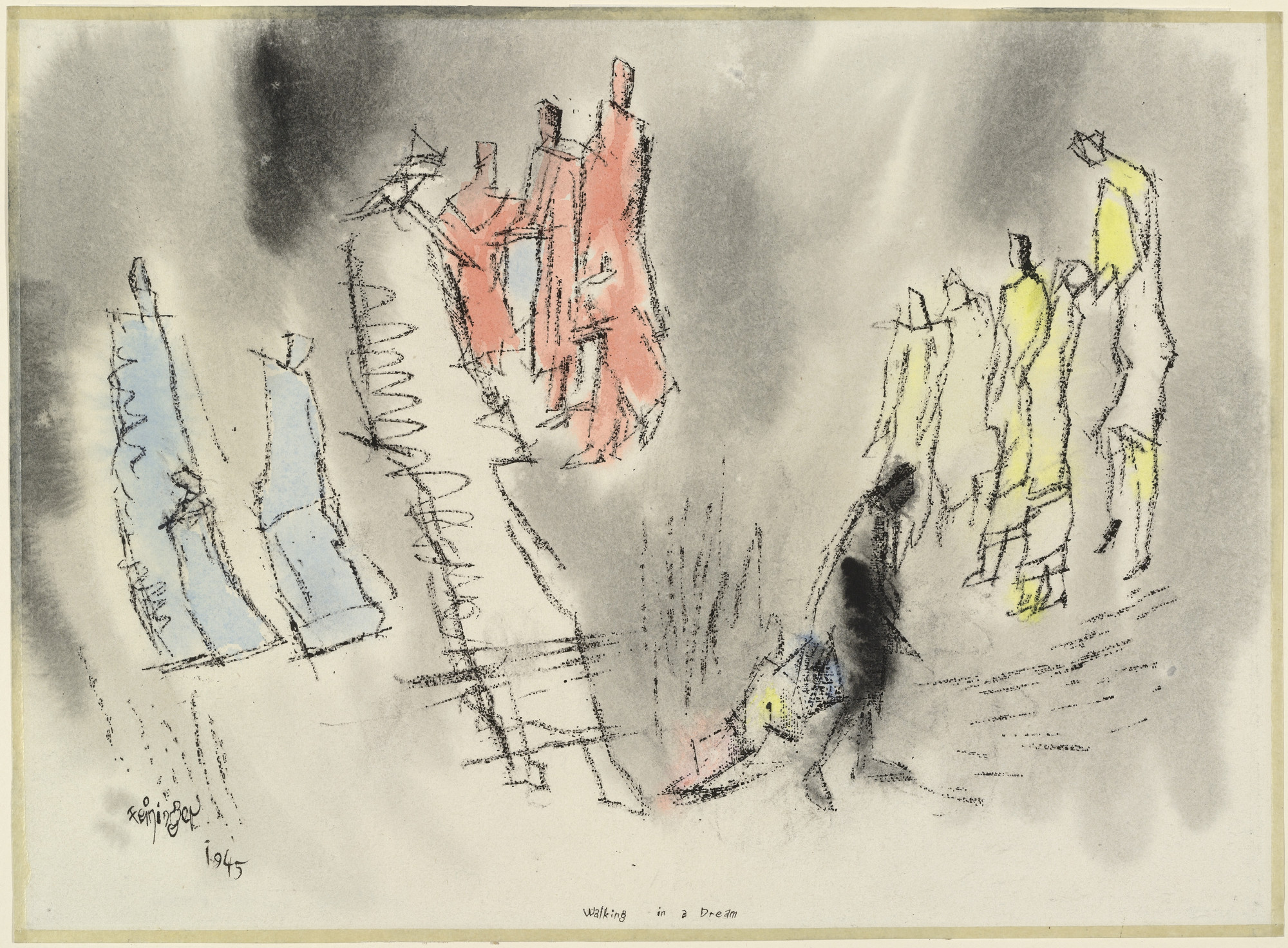 Lyonel Feininger. Walking in a Dream
