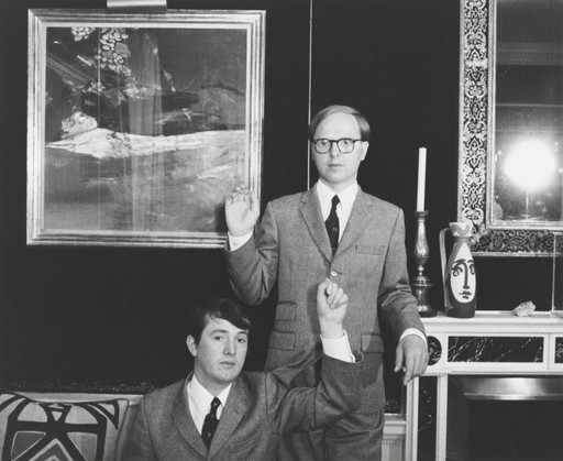 Portrait of Gilbert & George at the Photographer's Home