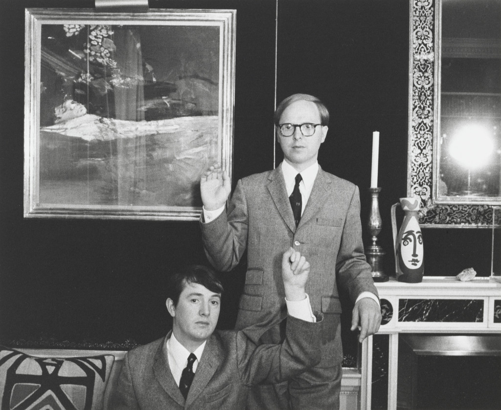 Portrait of Gilbert & George at the Photographer's Home