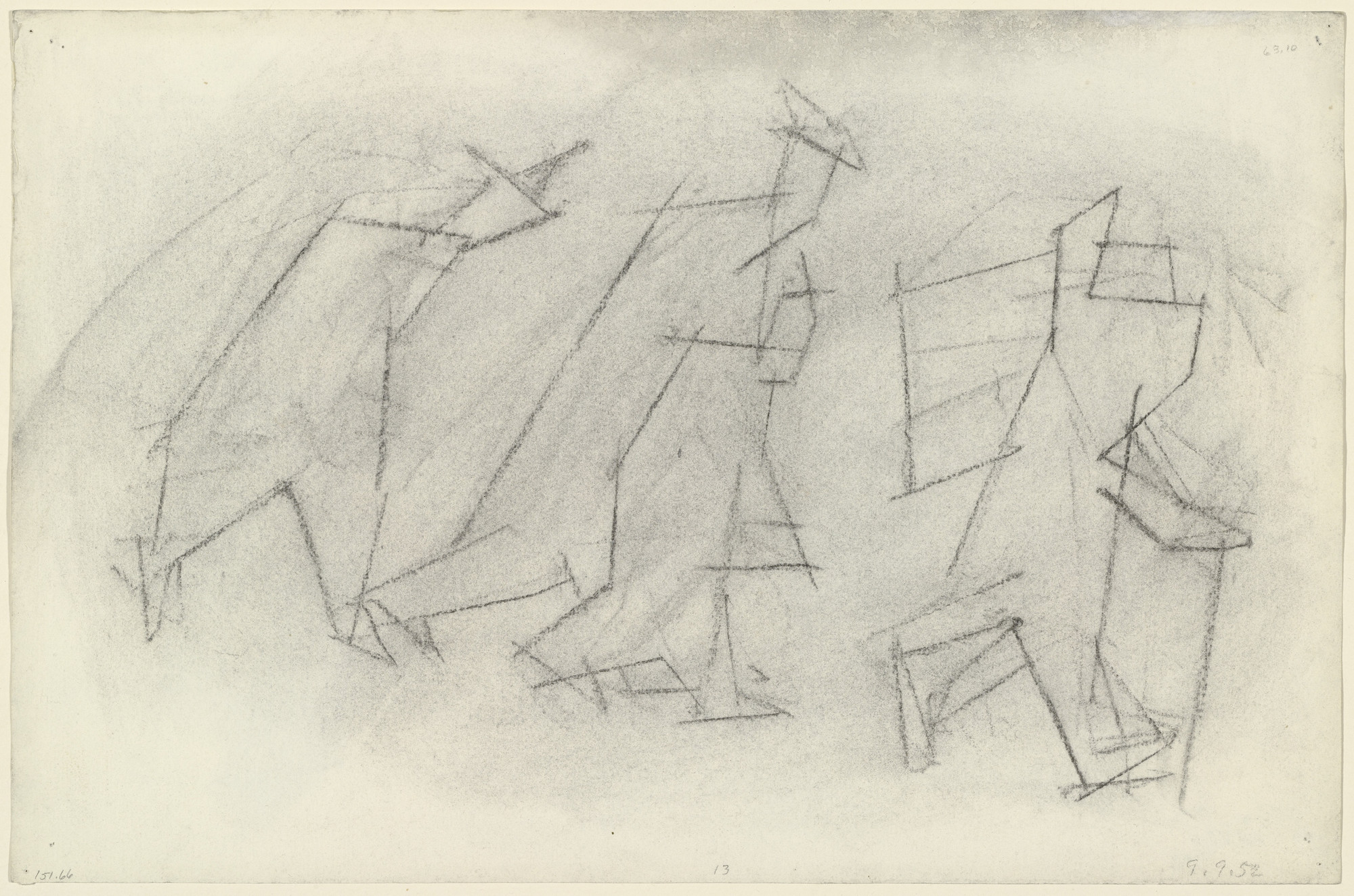 Lyonel Feininger. Walking Figures