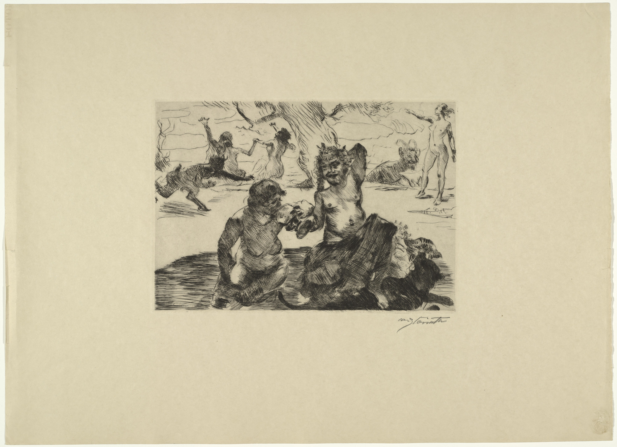 Lovis Corinth. Bacchus from Classical Legends