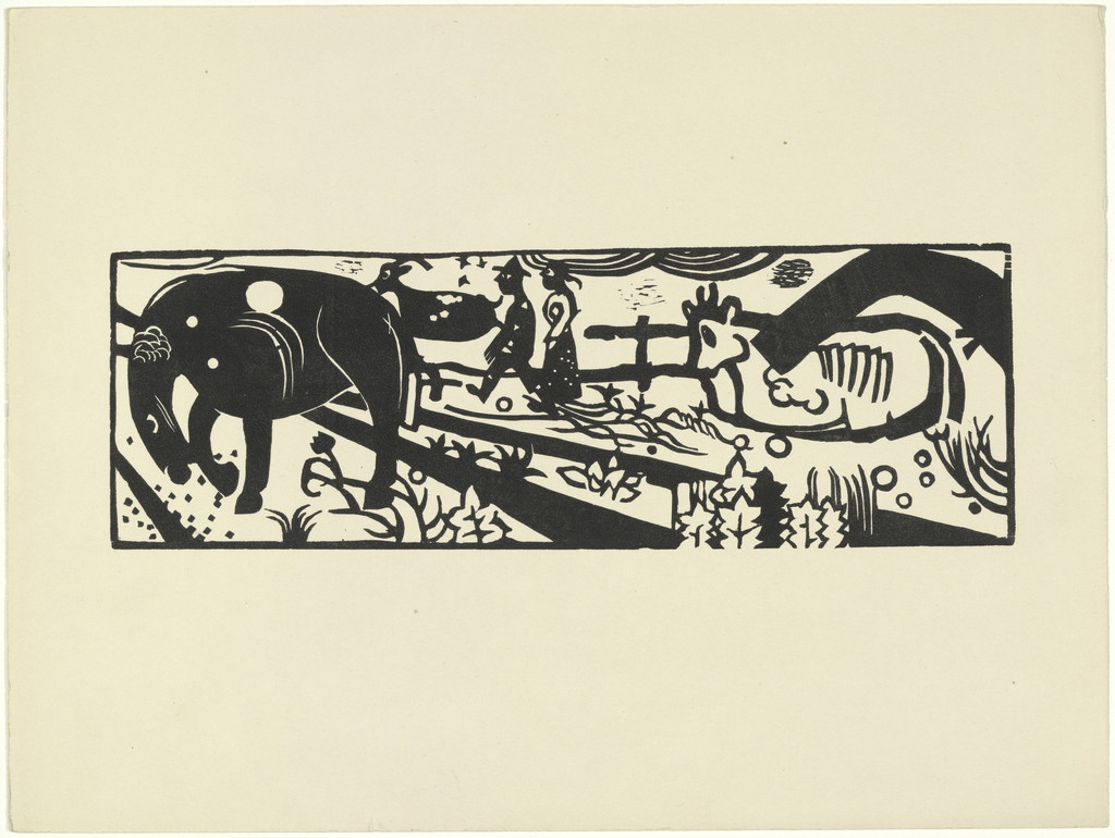 Peasants Strolling (Bauerngang) (plate, loose leaf) from the periodical Das Kunstblatt, vol. 2, no. 4 (Apr 1918)