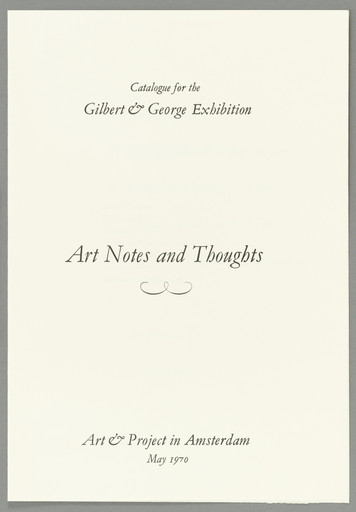 Art Notes and Thoughts