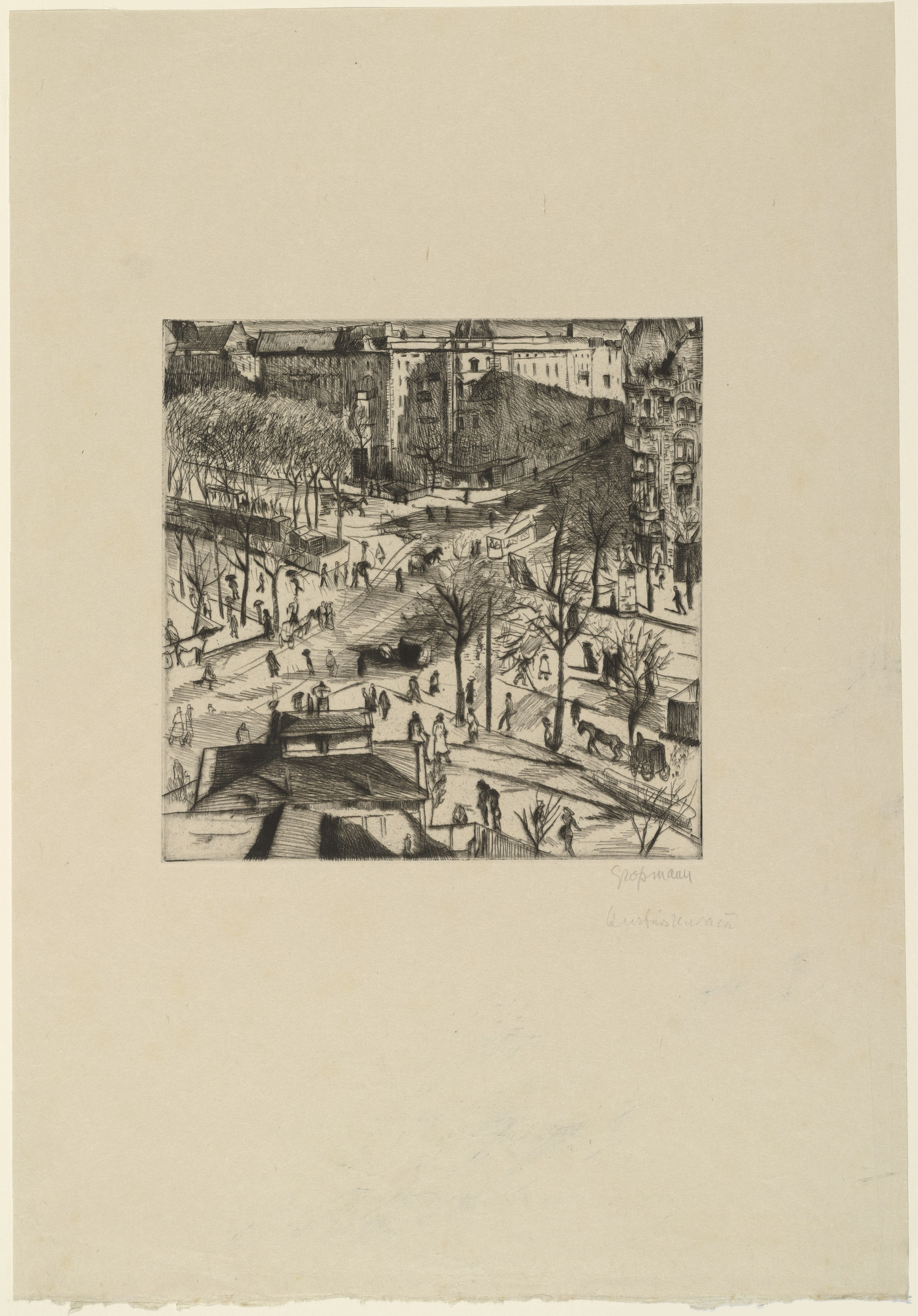 Rudolf Grossmann. Kurfürstendamm, Berlin