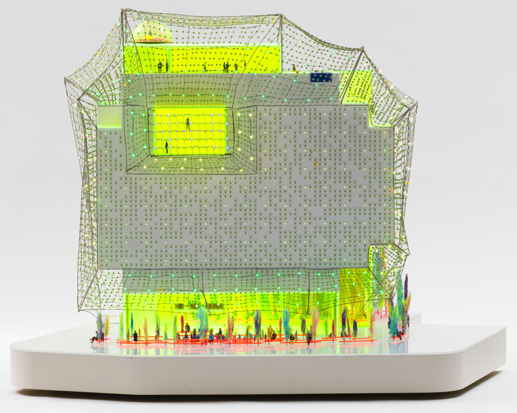 Cloud 9, Barcelona, Acconci Studio, New York, Ruy Ohtake, Enric Ruiz-Geli. Hotel Habitat, L&#39;Hospitalet de Llobregat, Barcelona, Spain, Scale model 1:50. 2004-08