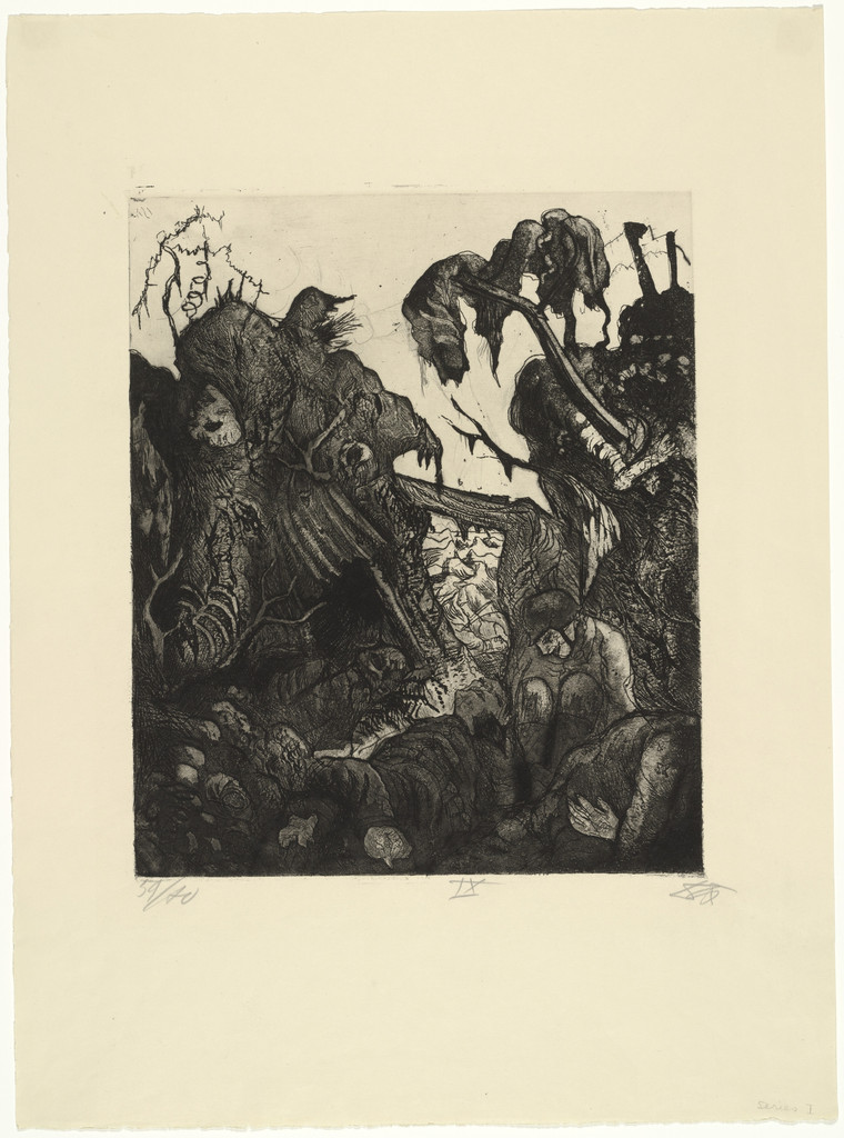 Disintegrating Trench (Zerfallender Kampfgraben) from The War (Der Krieg)