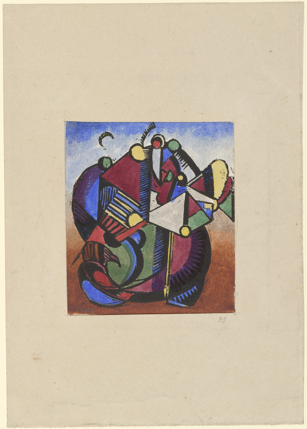 Ludwig Hirschfeld-Mack. Abstract Composition (Abstrakte Komposition). (1921)