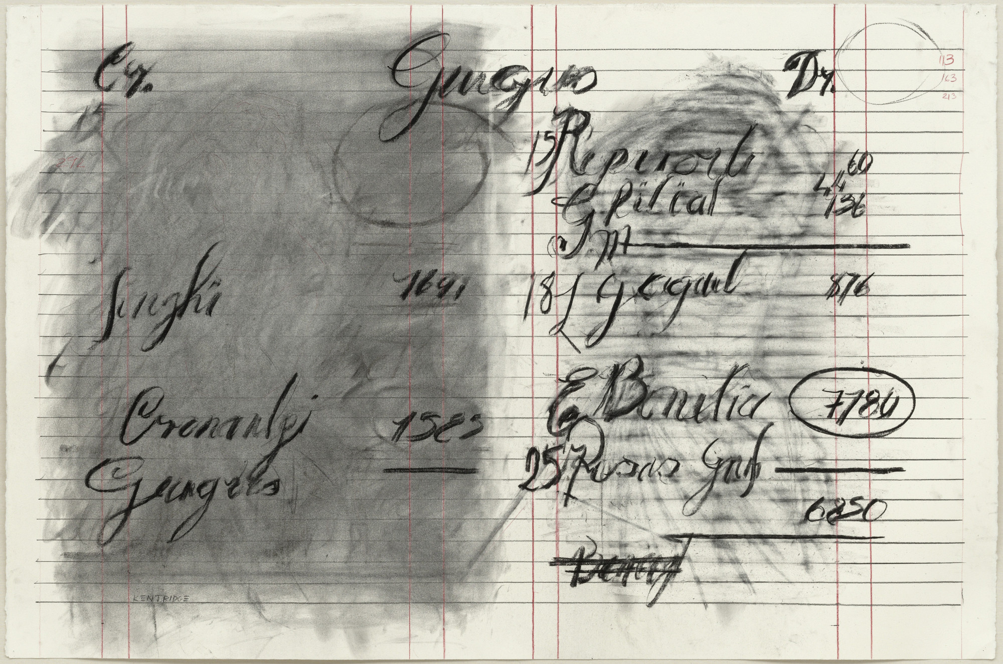 William Kentridge. Drawing from Zeno Writing