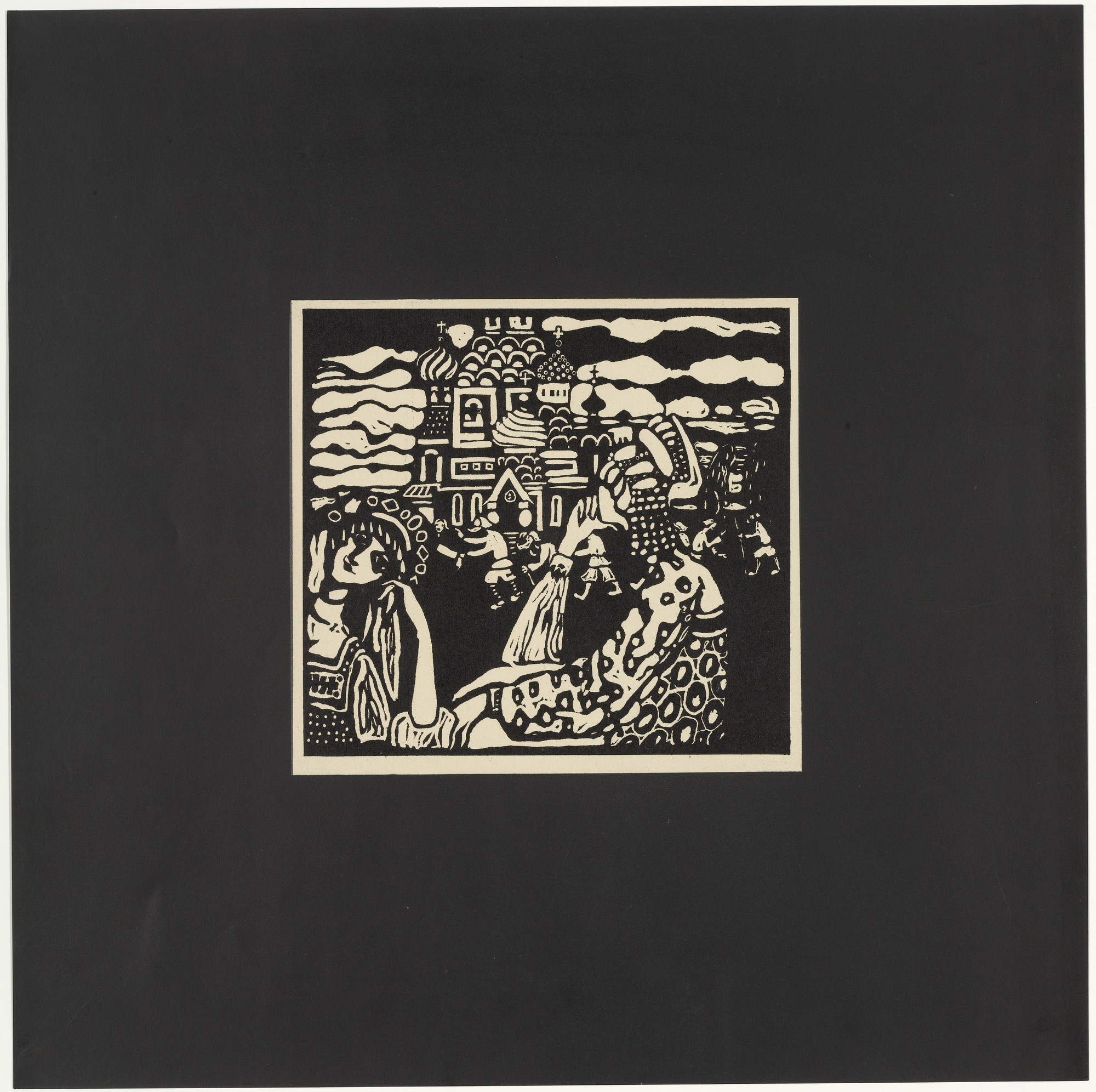 Vasily Kandinsky. The Church (L'Église) from Xylographs (Xylographies)