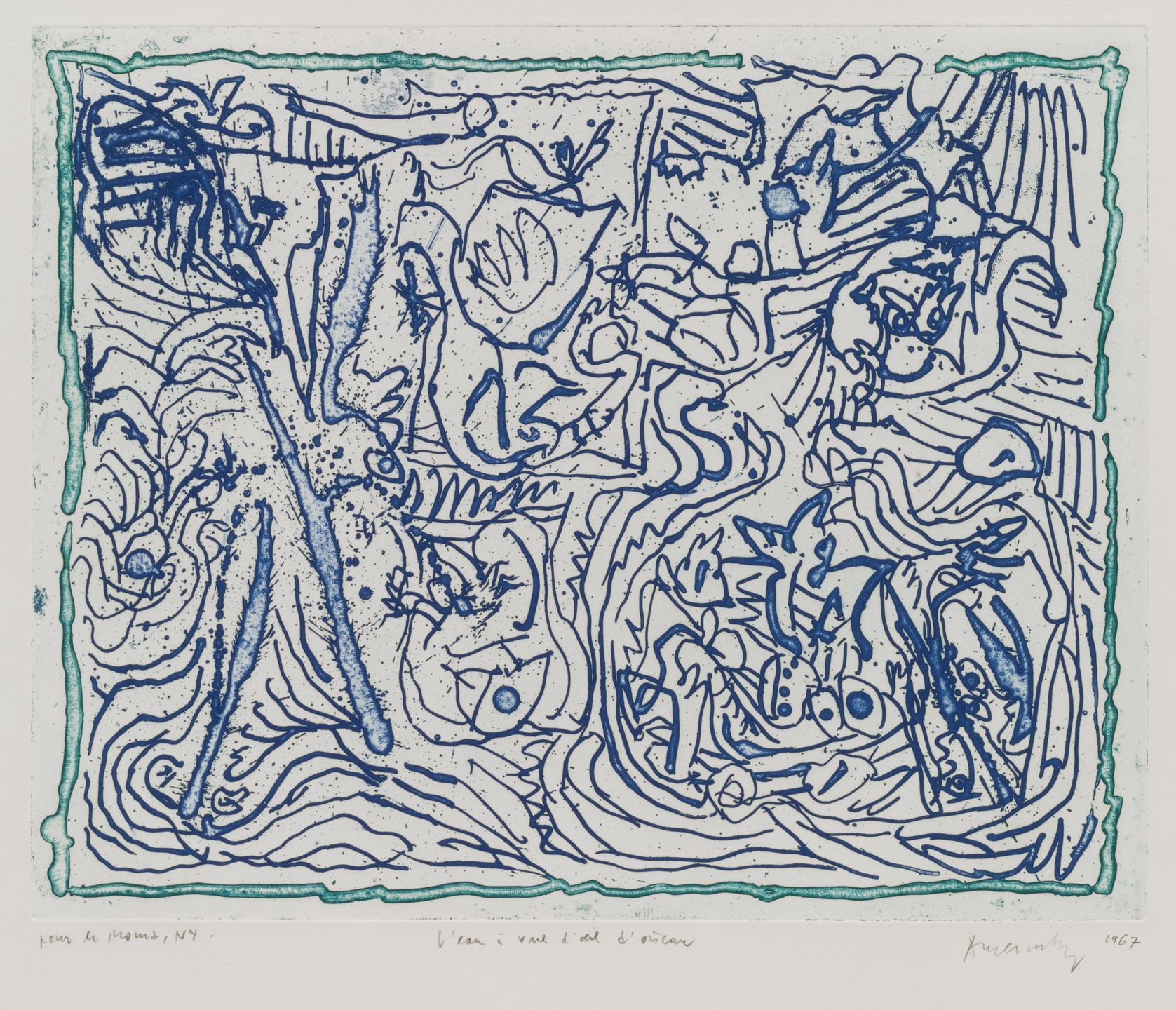 Pierre Alechinsky Bird S Eye View Of The Sea L Eau A Vue D Oeil D Oiseau 1967 Moma Pierre Alechinsky Bird S Eye View Of The Sea L Eau A Vue D Oeil D Oiseau 1967 Moma