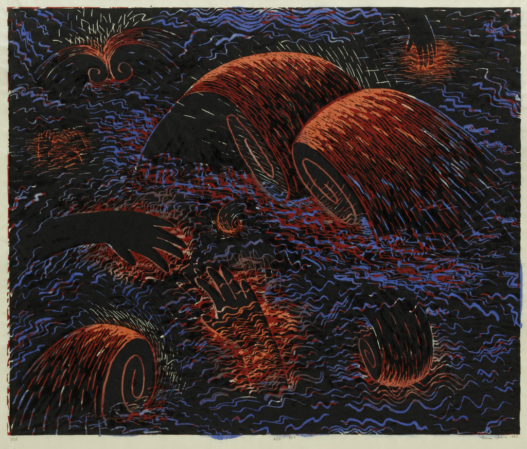 Red Sea, Louisa Chase, 1983