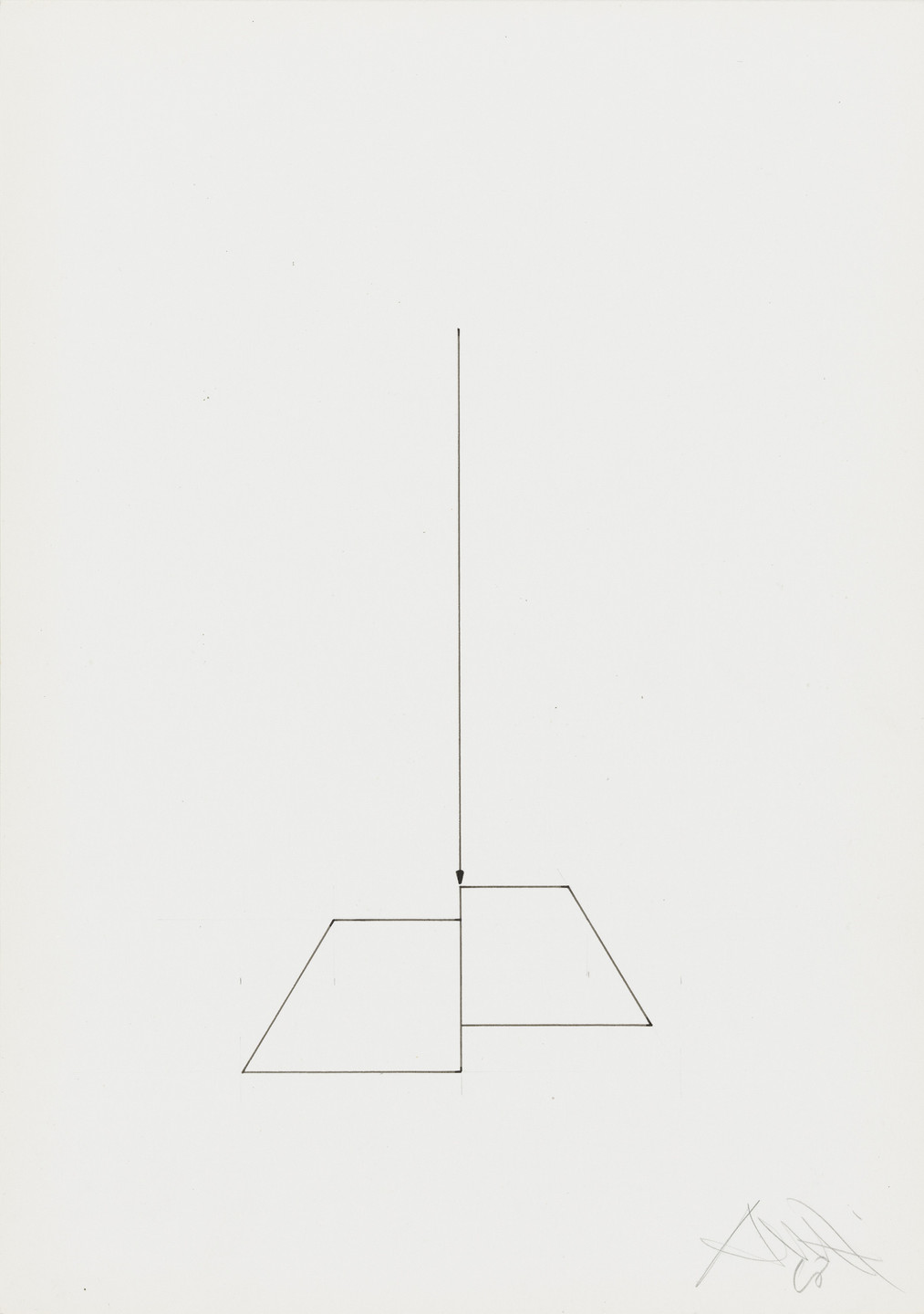 Gianfredo Camesi. Untitled (fil a plomb). 1968