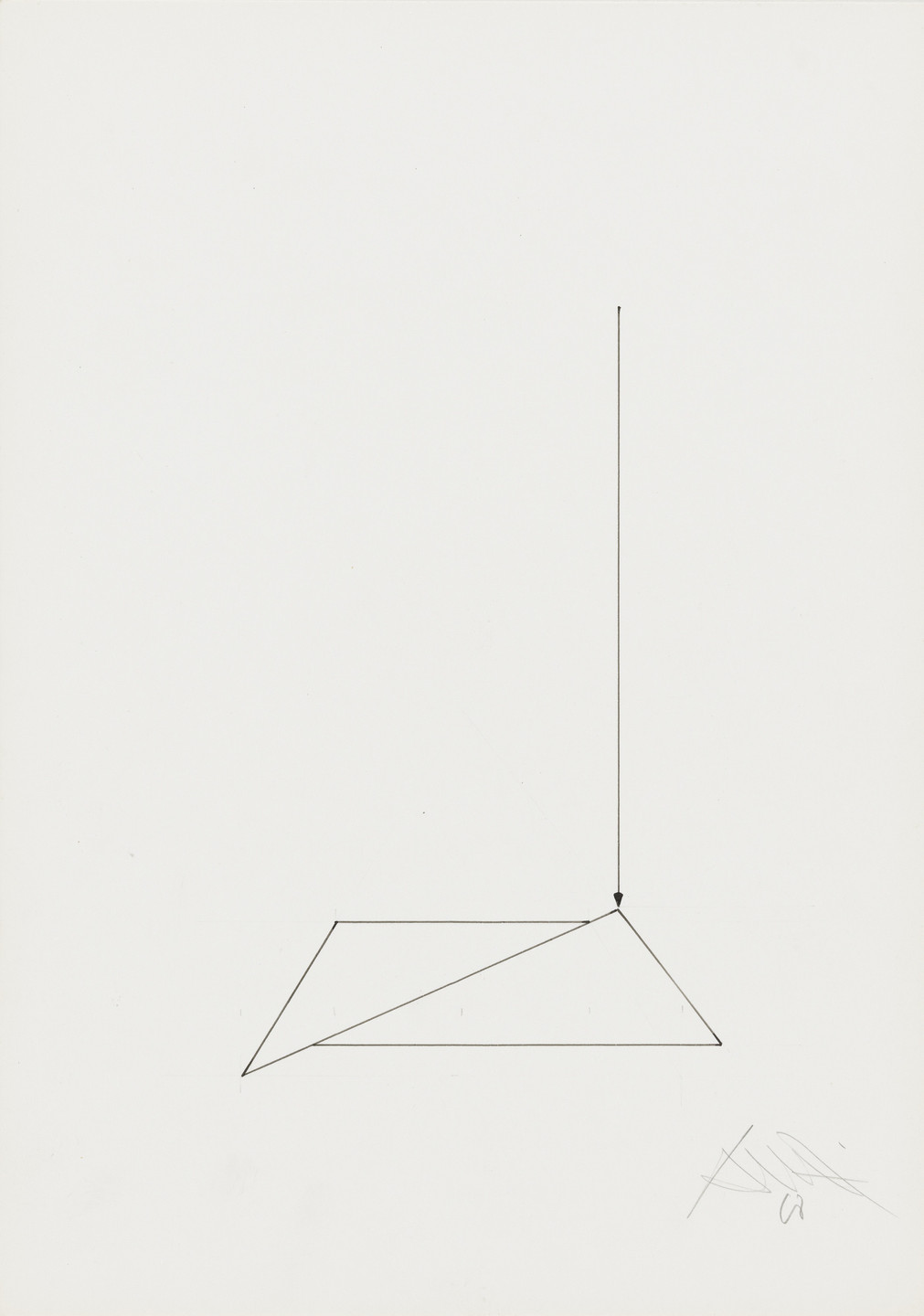 Gianfredo Camesi. Untitled (fil a plomb). 1968