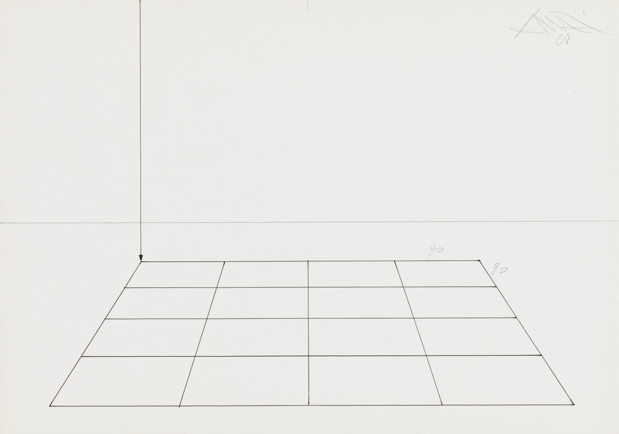 Gianfredo Camesi. Untitled (fil a plomb). 1968